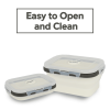 GLIDER S20 White Bento Premium Lunch Box & Food Storage Container