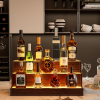 LED Lighted Liquor Bottle Display Shelf, 24 Inch Bar Display Shelf