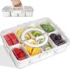 Food Grade Snack Box with 8 Removable Compartments and Lid