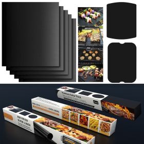 5pcs Non-stick BBQ Grill Mat Baking Mat BBQ