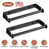 2 Pack Wall Mounted Paper Towel Holder Under Cabinet Paper Towel Rack for Bathroom Kitchen Pantry Sink Balcony Aluminum Toilet Paper Holder